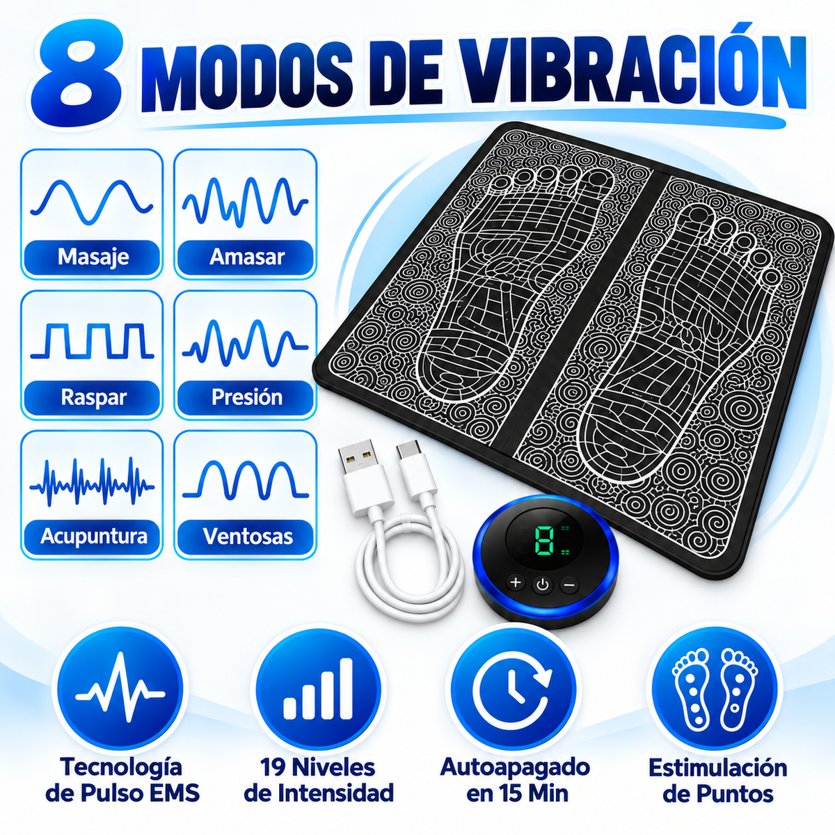 Masajeador de Pie Recargable